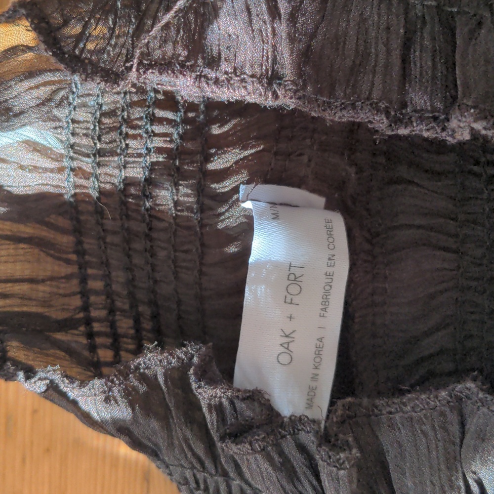 Oak + Fort Ruffle Neck Blouse - Picture 5 of 6